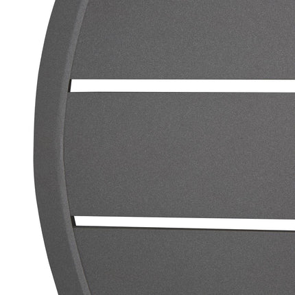 Aluminium Round Tabletop Dark Grey 580mm | Bolero 4