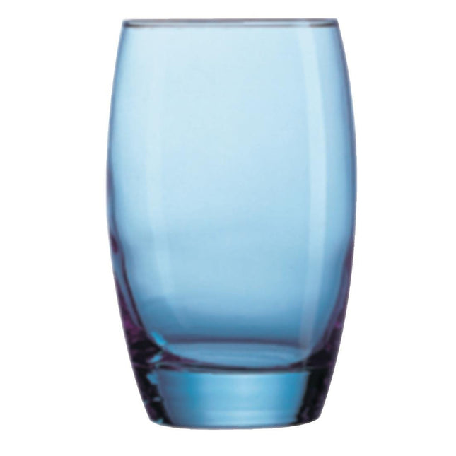 Salto Blue Tumblers 35cl | Arcoroc | Set of 24 | Dishwasher Safe