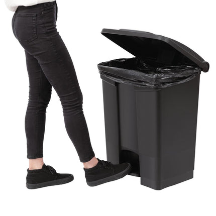 Hands-Free Pedal Bin 65L Black | Jantex 5