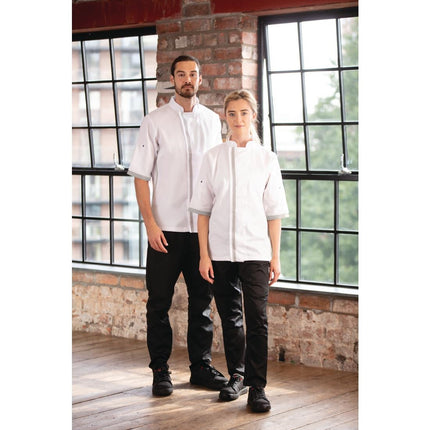 Unisex Short Sleeve Chef Jacket White | Southside | Size M 6