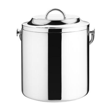 Olympia Stainless Steel Ice Bucket with Lid 3.3L | Double-Walled Insulation