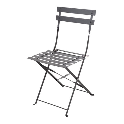 Steel Folding Chairs Black | Bolero 3