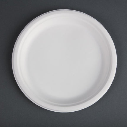 Compostable Bagasse Plates 26cm | Fiesta