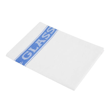 Half-Linen Polishing Cloth | Vogue | 76 x 51 cm | Blue/White 3
