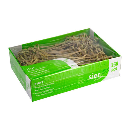 Bamboo Satay Skewers 100mm | Sier Disposables | Box of 250 3