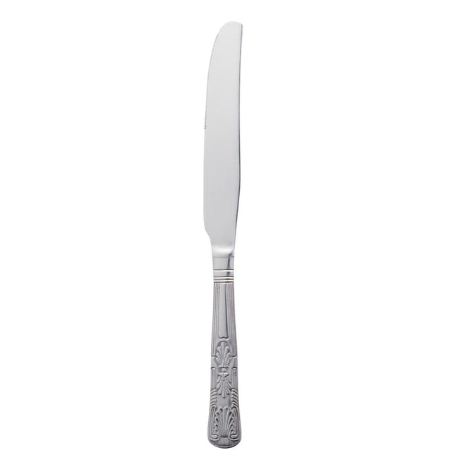 Table Knife 18/0 Stainless Steel Polished with Solid Handle | Olympia Kings | 242mm 2