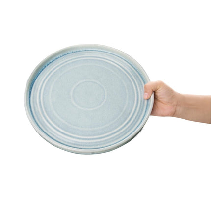 Cavolo Flat Round Plate Ice Blue 27cm | Olympia 3