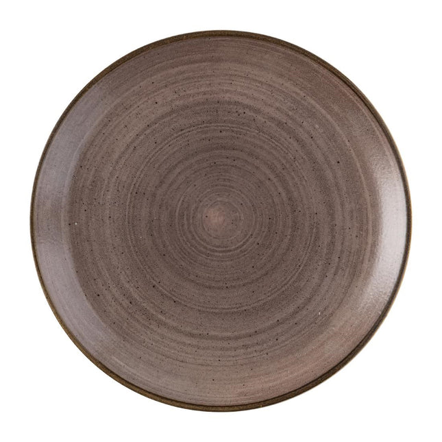 Coupe Plate Brown Raw Evolve Stonecast | Churchill | 286mm