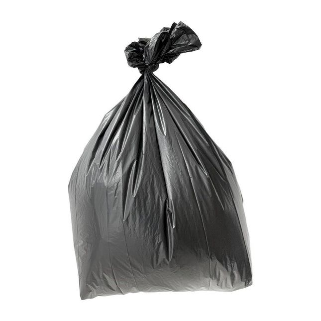 Medium-Duty Black Garbage Bags 70L | Jantex | 200 Pack