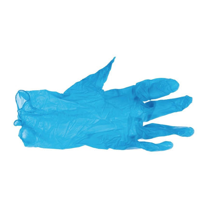 Powder-Free Blue Vinyl Gloves S | Hygiplas 2