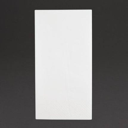 Recyclable 3-Ply White Dinner Napkins 40x40cm 1/8 Fold | Fiesta