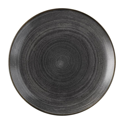 Stonecast Raw Evolve Black Dinner Plates 286mm | Churchill