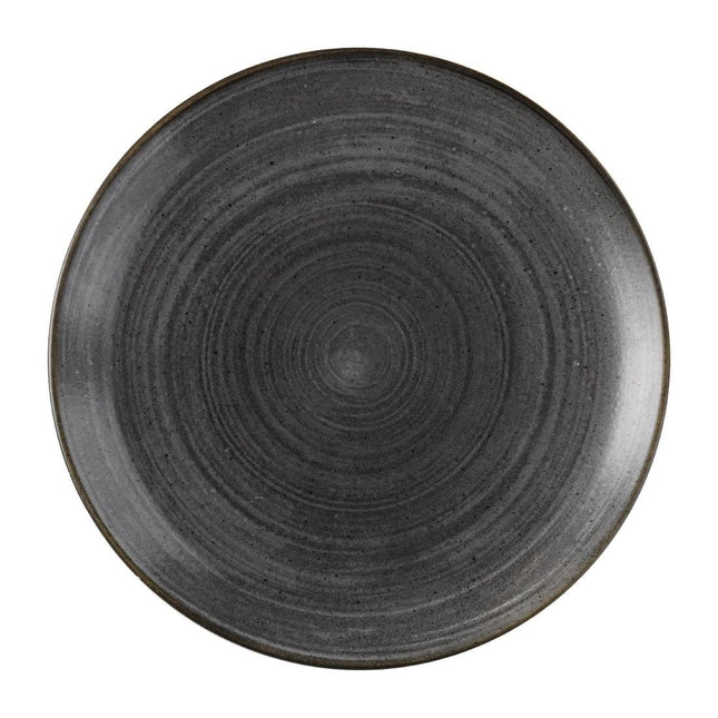 Stonecast Raw Evolve Black Dinner Plates 286mm | Churchill