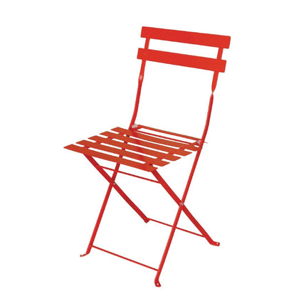 Steel Folding Chairs Red | Bolero 8