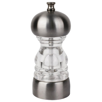 Brushed Stainless Steel Pepper and Salt Grinder | Olympia 2