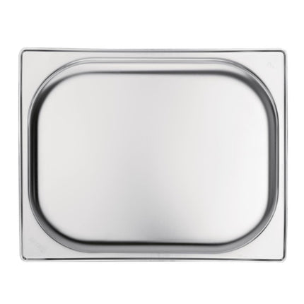 Stainless Steel GN 1/2 Gastronorm Pan 65mm Depth | Vogue 4