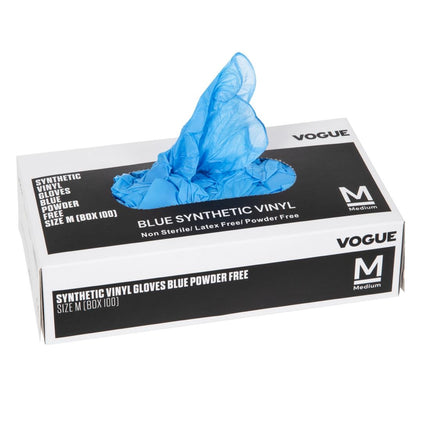 Powder-Free Blue Vinyl Gloves M | Hygiplas 2