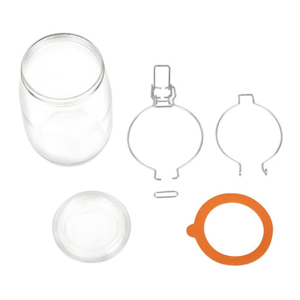 Airtight Preserving Jar with Rubber Seal and Clip | Vogue | 1L Capacity 6