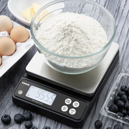 Waterproof Digital Kitchen Scale 5 kg Capacity | Vogue 5