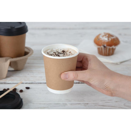Recyclable Black Lid for Fiesta 225ml Coffee Cups 5