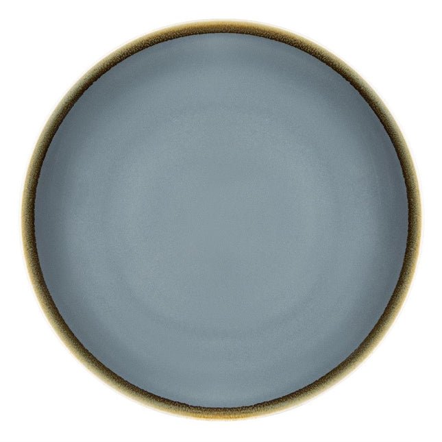 Coupe Dinner Plates Blue 23cm | Olympia Kiln