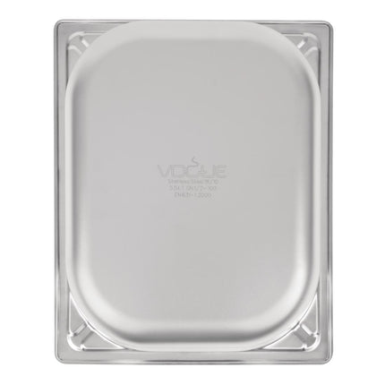 Stainless Steel GN 1/2 Container 100mm Depth | Vogue 6