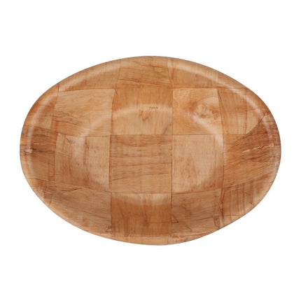 Large Oval Wooden Bowl 5