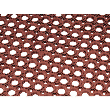Rubber Anti-Fatigue Mat Red 1500x900mm | Jantex 5