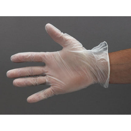 Transparent Powder-Free Vinyl Gloves M (100 Pieces) | Hygiplas 3