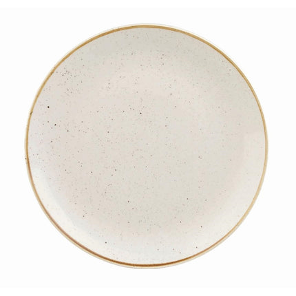 Coupe Plate 26cm | Churchill Stonecast Barley White