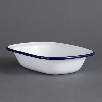 Enamel Oven and Serving Dishes 13.5x18cm | Olympia | 6 Pieces