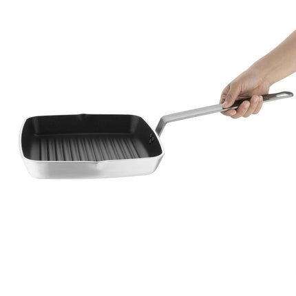Aluminium Non-Stick Ribbed Grill Pan 24cm | Vogue 2