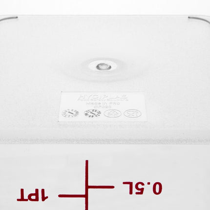 Polycarbonate Square Food Container 1.5L | Hygiplas 4