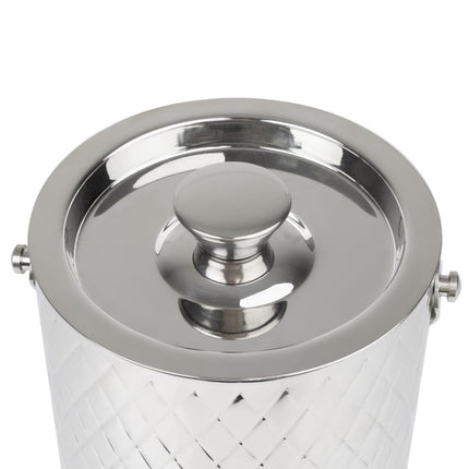 Olympia Geo Double-Walled Stainless Steel Ice Bucket 2L 5