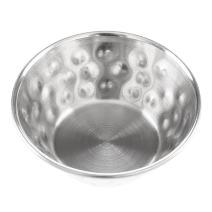 Hammered Stainless Steel Sauce Cups 45ml | Olympia 2