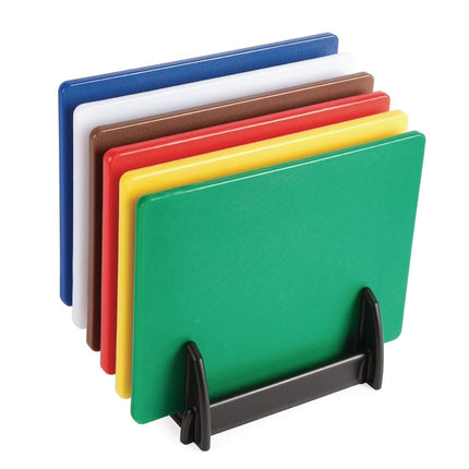 Hygiplas LDPE Cutting Board and Knife Set | 6 Cutting Boards + Color-Coded Knives 2