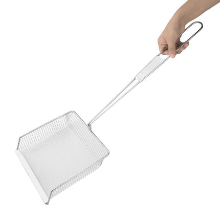 Square Stainless Steel Fry Scoop 20cm | Vogue 2