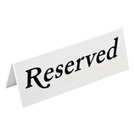 Olympia Plastic Reserved Plates 2