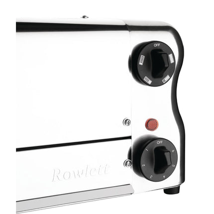 6-Slot Chrome Toaster with Timer | Rowlett Esprit | Includes 2 Spare Elements & 2 Toast Holders 7