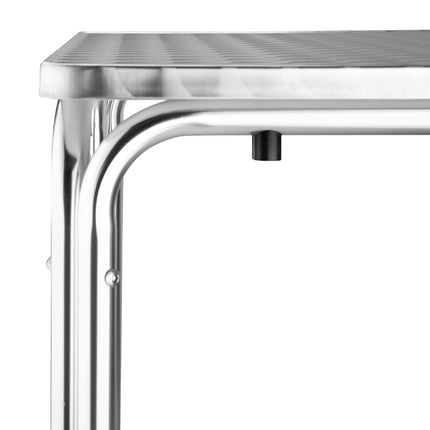 Bolero Square Stainless Steel Terrace Table 60cm 3