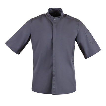 Band Collar Chef's Jacket Anthracite M | Southside