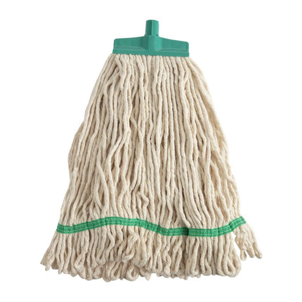Green Stay-Flat Kentucky Cotton Mop | SYR