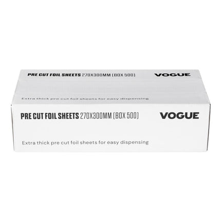 Aluminum Foil Sheets 270x300mm | Vogue | Box of 500 2