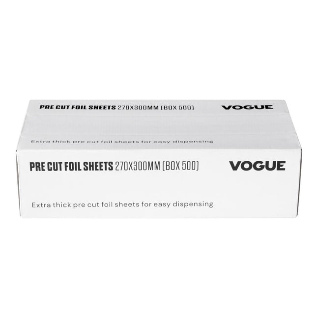 Aluminum Foil Sheets 270x300mm | Vogue | Box of 500 2