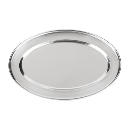 Oval Stainless Steel Serving Platter 30cm | Olympia 2
