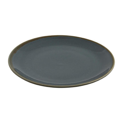Ceramic Kiln Ocean Blue Round Plates 28cm | Olympia 2
