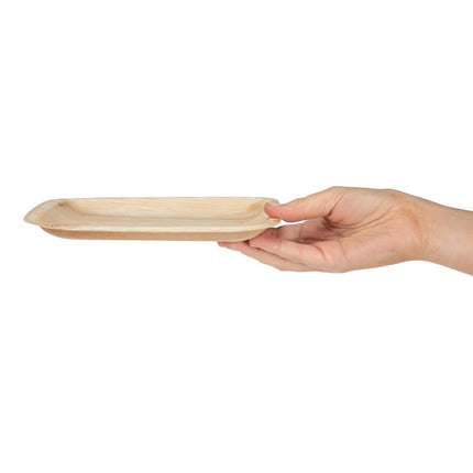 Compostable Square Palm Leaf Plates 200mm | Fiesta 6