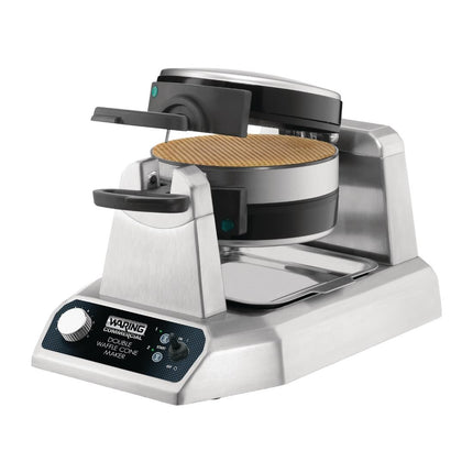 Double Ice Cream Cone Maker with Non-Stick Plates | Waring WWCM200E 3