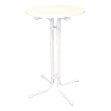 Foldable Monaco Standing Table White 70cm