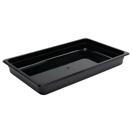 Polycarbonate Gastronorm Container 1/1 Black 65mm | Vogue